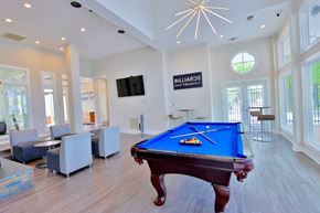Owings Mills apartment for rent - a game room with a pool table and a tv