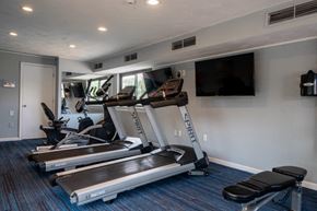 Glen Burnie apartment for rent - the gym is equipped with cardio equipment and a flat screen tv