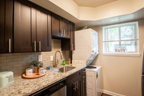 Glen Burnie apartment for rent - a kitchen with a counter top and a sink