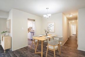 Baltimore apartment for rent - a dining room with a table and chairs