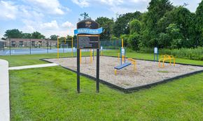 Blackwood apartment for rent - a park with a playground and a sign