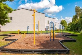 West Lawn townhouse for rent - a playground with a building in the background