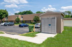 West Deptford apartment for rent - a small building with a toilet in a parking lot