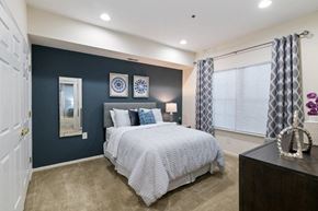 Marlton apartment for rent - a bedroom with a bed and a window