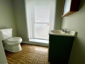 Louisville apartment for rent - an empty bathroom with a toilet and a sink