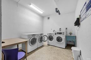 North Vancouver apartment for rent - A laundry room with a washer and dryer.