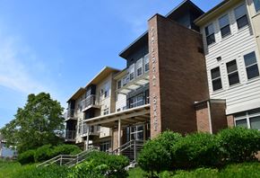Chester apartment for rent - the exterior of an apartment building on a sunny day