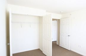 Medford apartment for rent - an empty bedroom with white doors and a closet