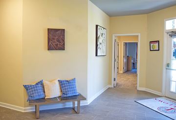 Mullica Hill apartment for rent - a living room with a couch and a hallway in the background