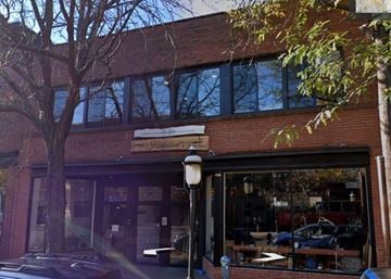 Northampton apartment for rent - A storefront with a sign that says "Hanover's" above the entrance.
