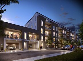 Gretna apartment for rent - a rendering of an apartment building at night