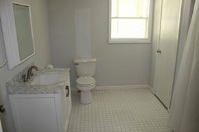 Petal house for rent - a bathroom with a toilet and a sink and a window