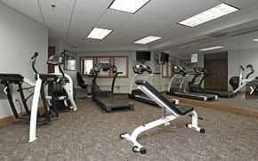 Owatonna apartment for rent - a gym with various exercise equipment in it