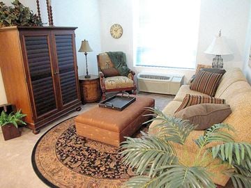Boise apartment for rent - a living room with a couch and a coffee table