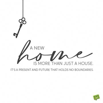 Clinton house for rent - A key hanging with a quote about a new home.