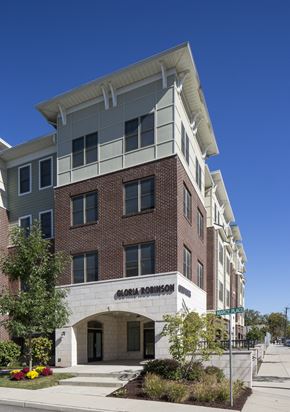 Jersey City apartment for rent - an apartment building on the corner of a street