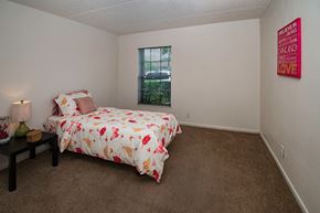 Kissimmee apartment for rent - a bedroom with a bed and a window