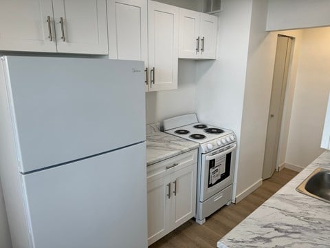 Floor plan for 1 bed, 1 bath
