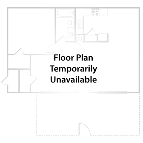 Floor plan for studio, 1 bath, 475 sqft