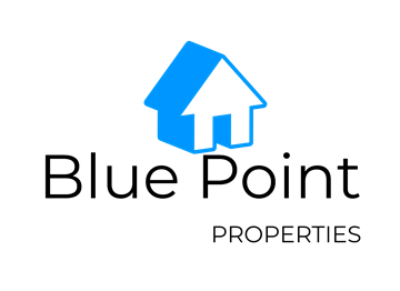Greenville apartment for rent - A blue house icon on a black background.