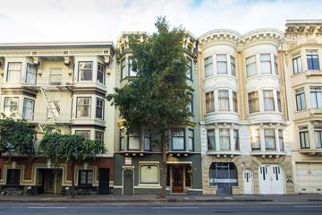 San Francisco apartment for rent - a row of buildings on a city street