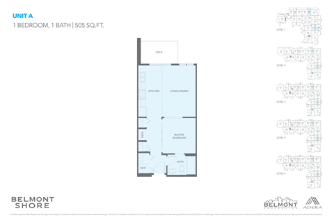 Floor plan for 1 bed, 1 bath, 588 sqft