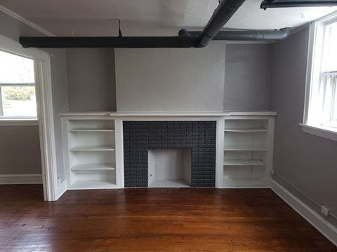 Floor plan for 1 bed, 1 bath, 610 sqft