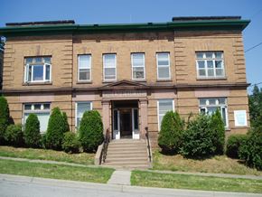 Duluth apartment for rent - A brown building with the word "BELVEDERE" on the front.