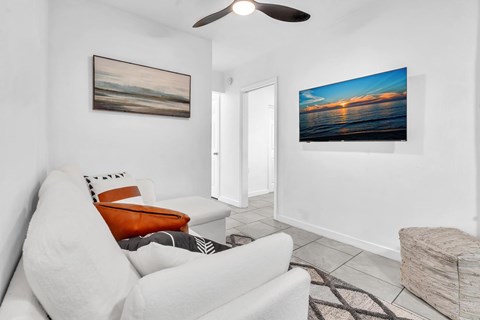 Floor plan for 2 beds, 1 bath