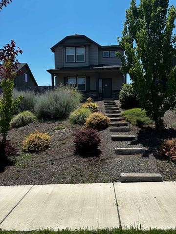 Medford house for rent - a house with a landscaped front yard with stairs