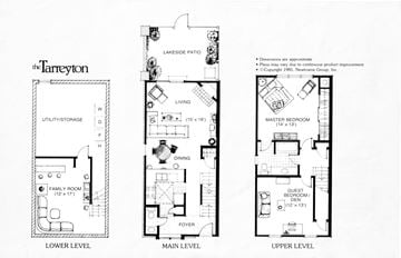 Dublin apartment for rent - three floor plans of different layouts of a house