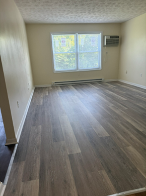 Xenia apartment for rent - A room with wooden flooring and a window.