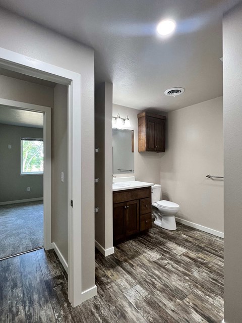 Floor plan for 2 beds, 1 bath