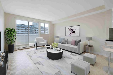 Floor plan for 1 bed, 1 bath, 600 sqft