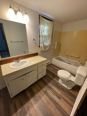 Lima house for rent - a bathroom with a sink toilet and a bath tub