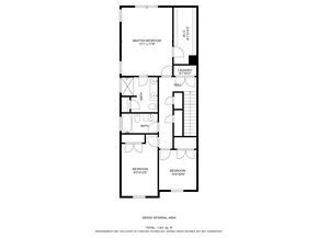 Jacksonville house for rent - A floor plan of a house with a Master Bedroom, Bathroom, Laundry, Hall, 2 Bedrooms, and 2 Bathrooms.