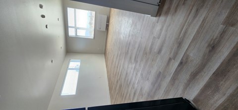 Floor plan for 1 bed, 1 bath, 597 sqft