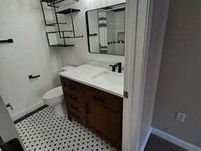 Phoenix apartment for rent - a bathroom with a sink and a toilet