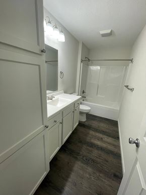 Lima apartment for rent - a bathroom with a sink and a toilet and a shower
