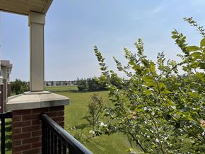 Edmonton apartment for rent - a view of the yard from the balcony of a home