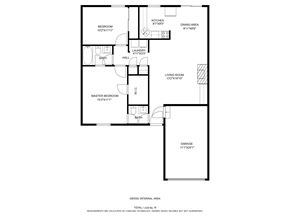 Jacksonville house for rent - A floor plan of a house with a laundry room and a garage.