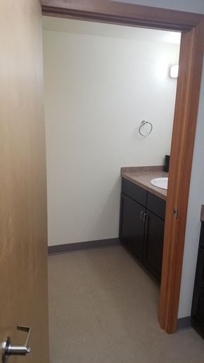 Vancouver apartment for rent - A bathroom with a toilet and sink.