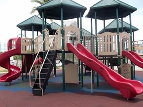 Tamuning apartment for rent - a playground with a bunch of slides and stairs