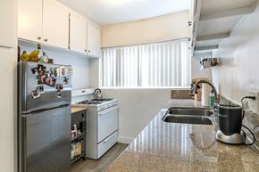 Los Angeles apartment for rent - a kitchen with stainless steel appliances and a sink