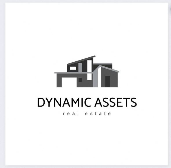 Pittsburg apartment for rent - A logo for Dynamic Assets Real Estate features a stylized black house above the company name.