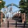 Philadelphia apartment for rent - a view of an archway in a park with trees