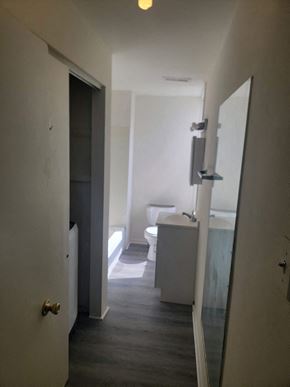 Philadelphia apartment for rent - a small bathroom with a sink and a toilet