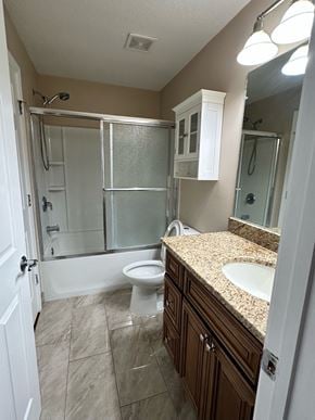 Jacksonville house for rent - a bathroom with a shower toilet and sink
