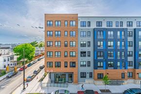 Chelsea apartment for rent - A multi-story apartment building with the word "DUO" on the front.