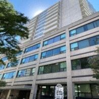 Toronto apartment for rent - a tall building with a tree in front of it
